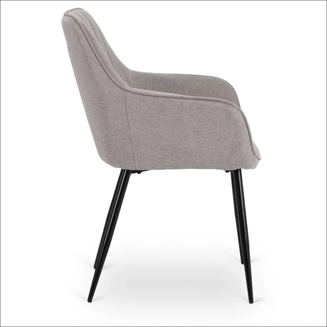 Kėdė su audiniu pilkos spalvos TE803 - €73 Save 15% 50-100, __label:Pristatymas 5-14 d.d., elite, Krzesła, spalva-pilka