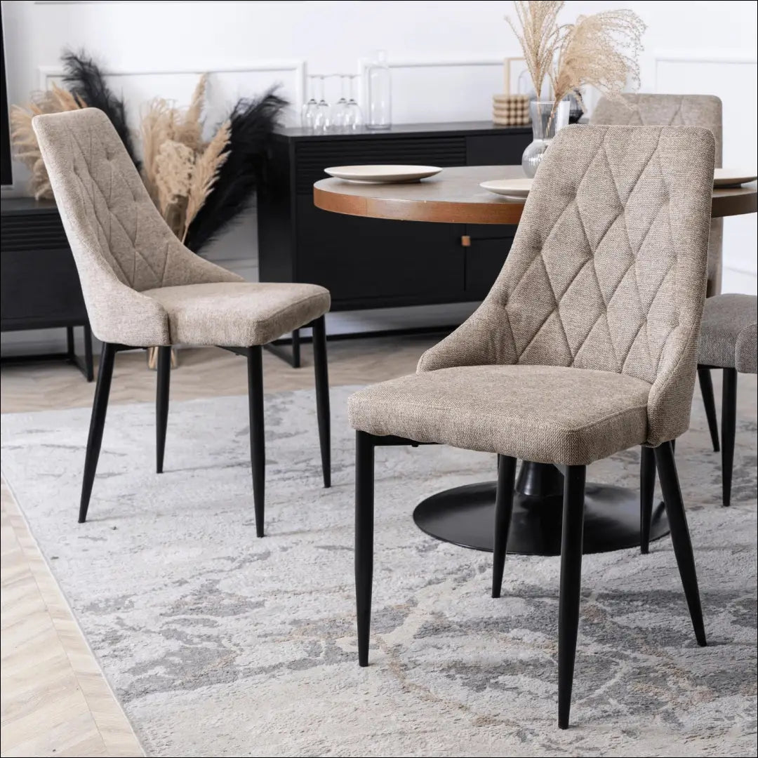 Kėdė su audiniu smėlio spalvos TE356 - €54 Save 15% 50-100, __label:Pristatymas 5-14 d.d., elite, Krzesła,