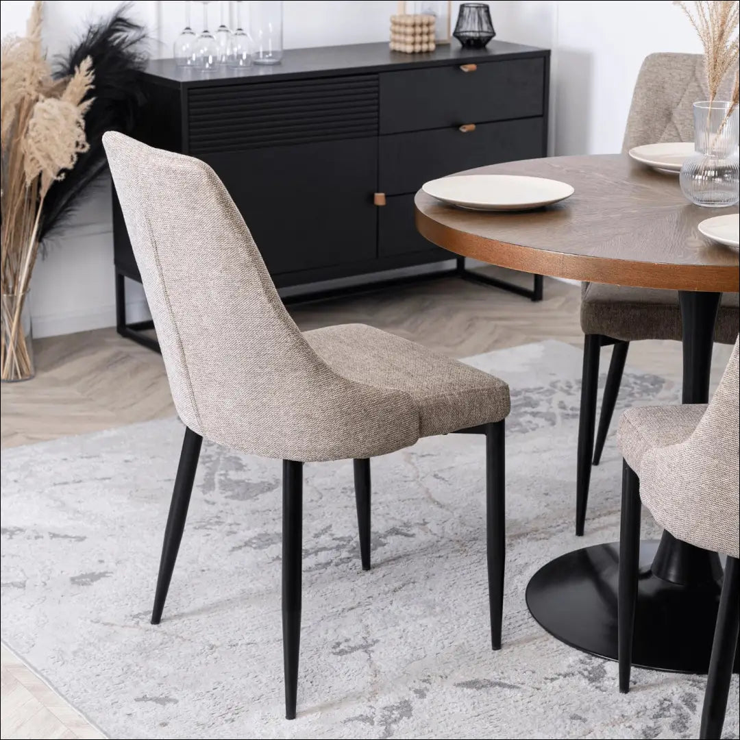 Kėdė su audiniu smėlio spalvos TE356 - €54 Save 15% 50-100, __label:Pristatymas 5-14 d.d., elite, Krzesła,