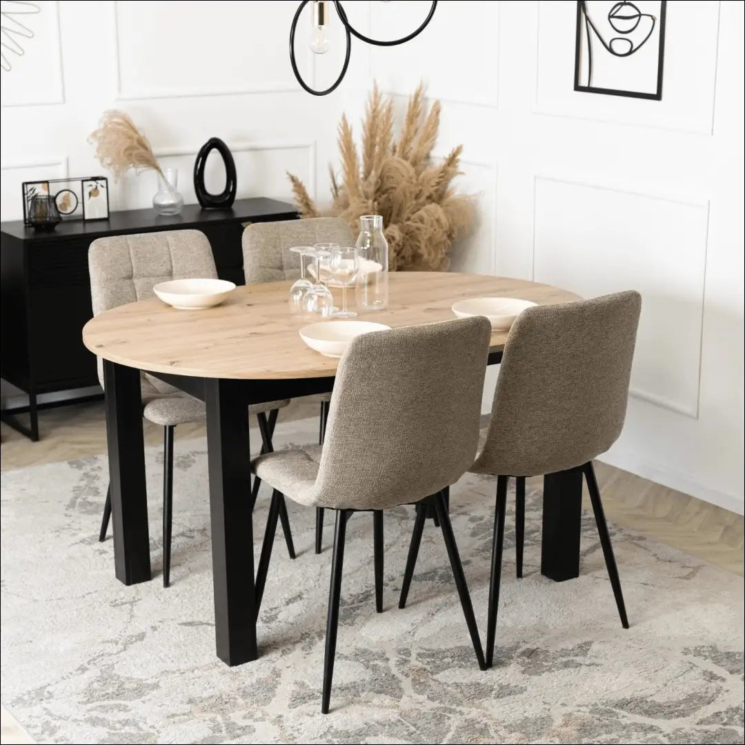 Kėdė su audiniu smėlio spalvos TE427 - €34 Save 15% 25-50, __label:Pristatymas 5-14 d.d., elite, Krzesła, spalva-smelio