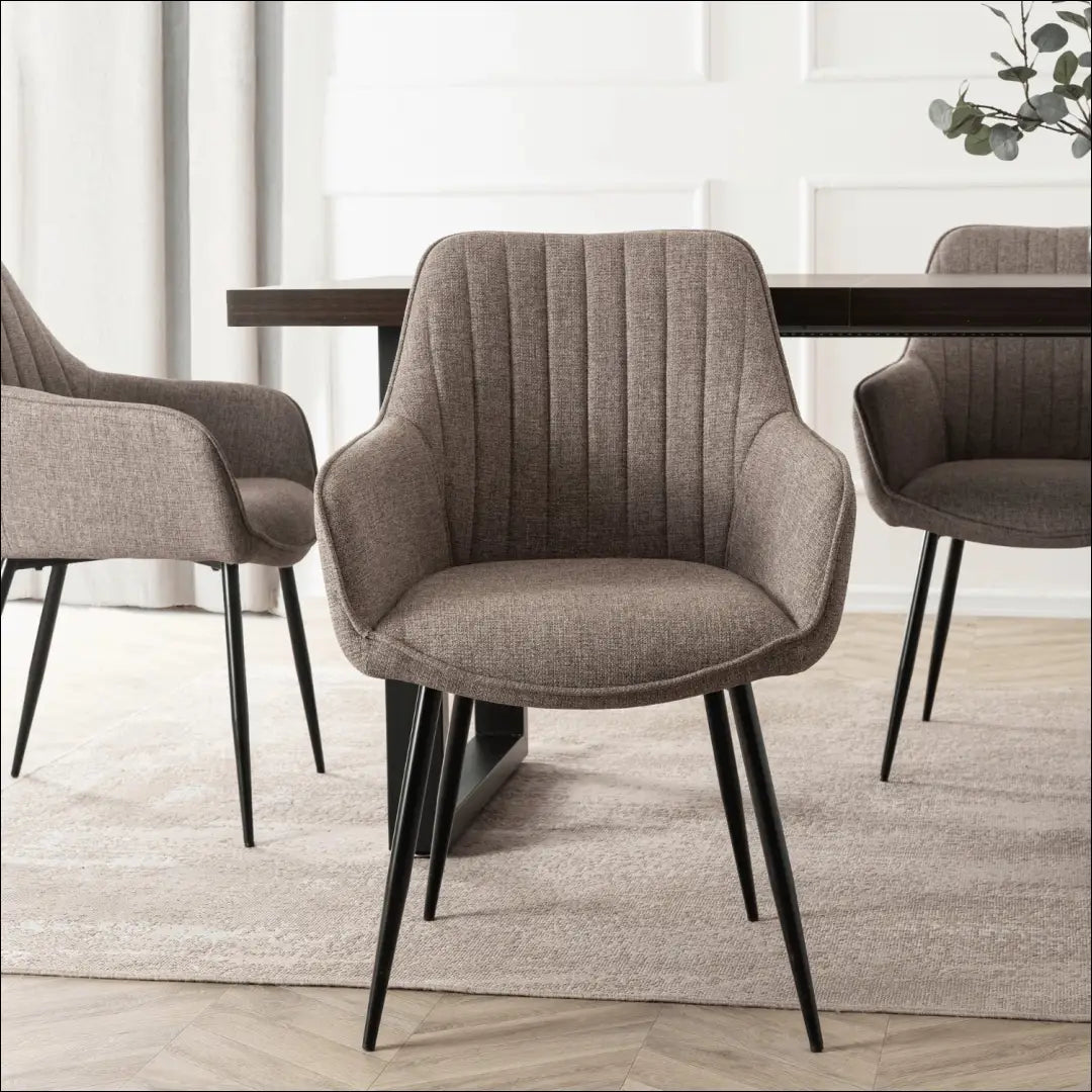 Kėdė su audiniu TE802 - €71 Save 15% 50-100, __label:Pristatymas 5-14 d.d., elite, Krzesła, spalva-kawowy-braz kawowy