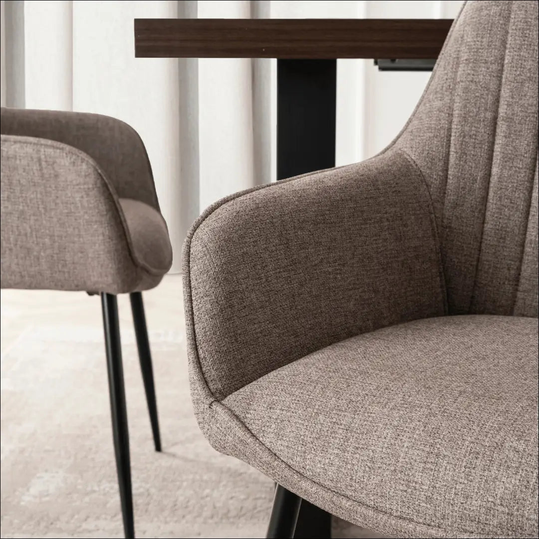 Kėdė su audiniu TE802 - €71 Save 15% 50-100, __label:Pristatymas 5-14 d.d., elite, Krzesła, spalva-kawowy-braz kawowy