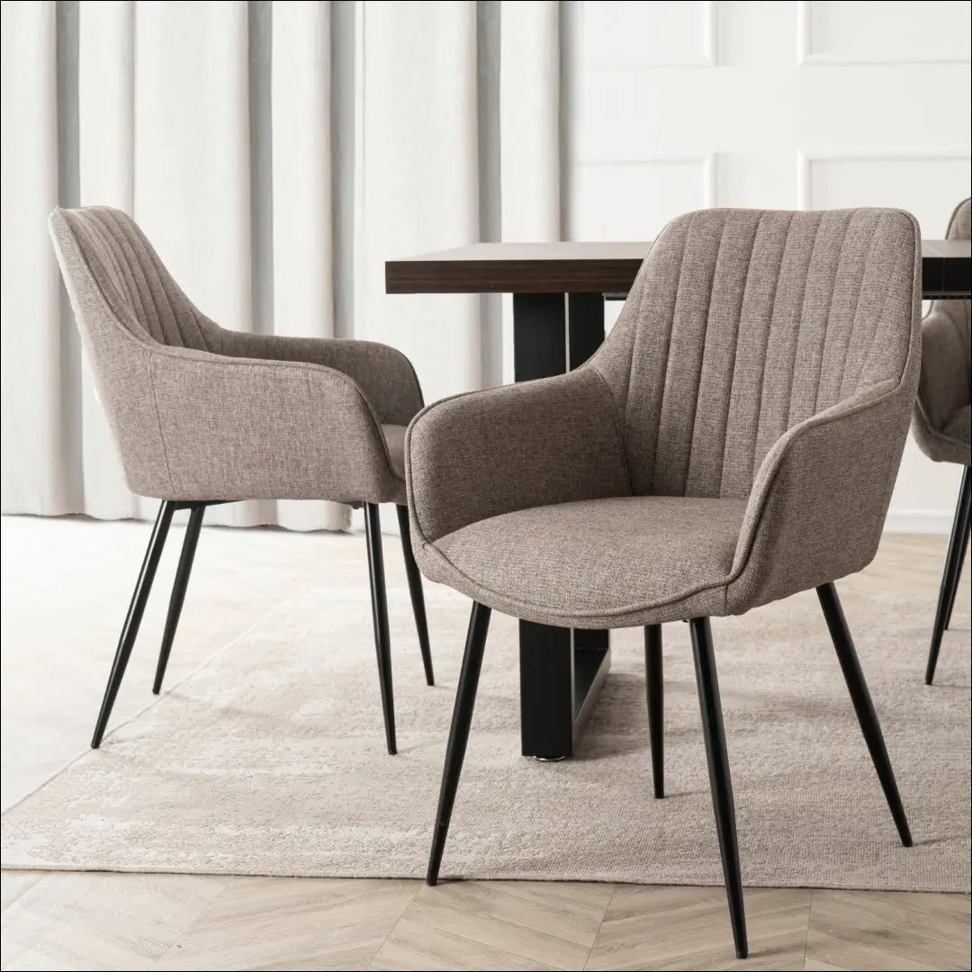 Kėdė su audiniu TE802 - €71 Save 15% 50-100, __label:Pristatymas 5-14 d.d., elite, Krzesła, spalva-kawowy-braz kawowy