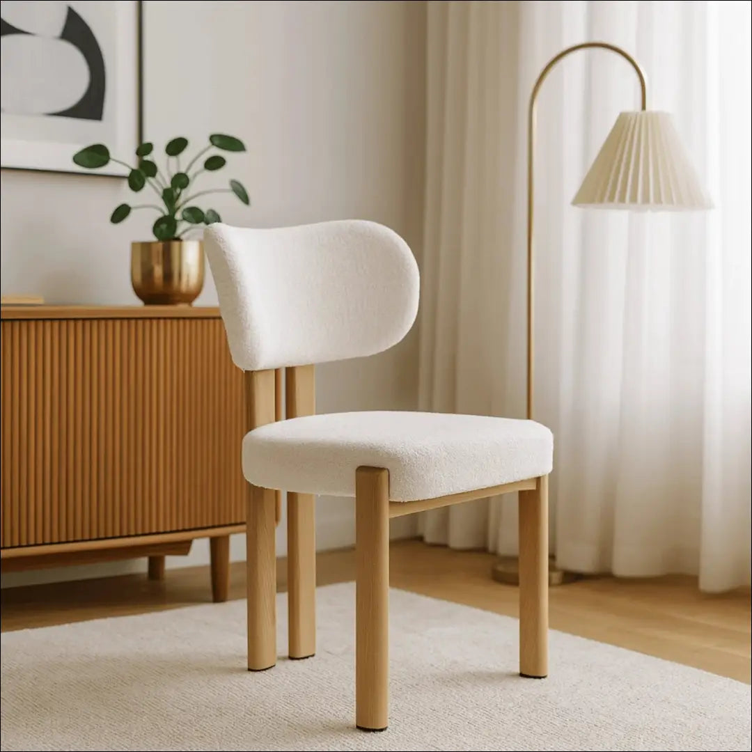 Kėdė su buklė audinio audiniu ąžuolo spalvos / pilkos TE866 - €66 Save 15% 50-100, __label:Pristatymas 5-14 d.d.,