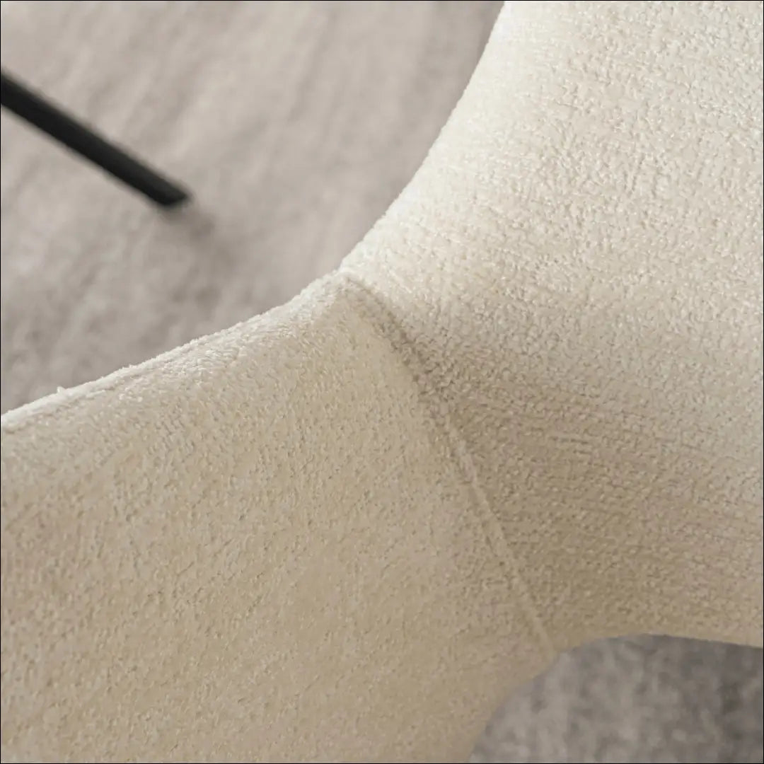 Kėdė su buklė audinio audiniu kreminės spalvos TE843 - €95 Save 15% 50-100, __label:Pristatymas 5-14 d.d., elite,