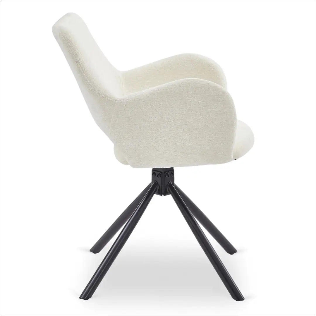Kėdė su buklė audinio audiniu kreminės spalvos TE843 - €95 Save 15% 50-100, __label:Pristatymas 5-14 d.d., elite,