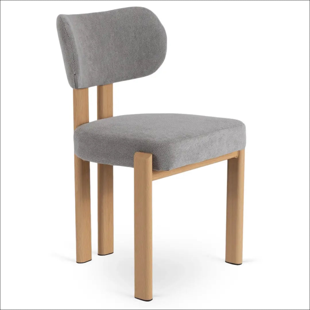 Kėdė su buklė audinio audiniu pilkos spalvos / ąžuolo TE865 - €66 Save 15% 50-100, __label:Pristatymas 5-14 d.d.,