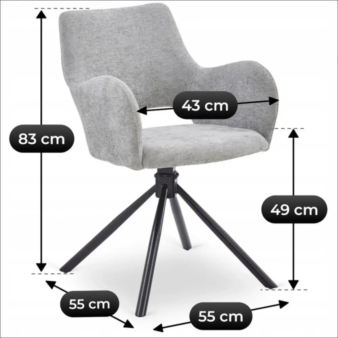 Kėdė su buklė audinio audiniu pilkos spalvos / kreminės TE845 - €95 Save 15% 50-100, __label:Pristatymas 5-14 d.d.,