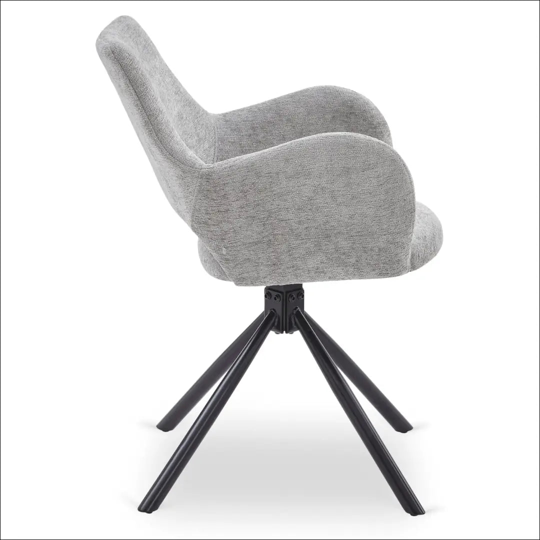 Kėdė su buklė audinio audiniu pilkos spalvos / kreminės TE845 - €95 Save 15% 50-100, __label:Pristatymas 5-14 d.d.,