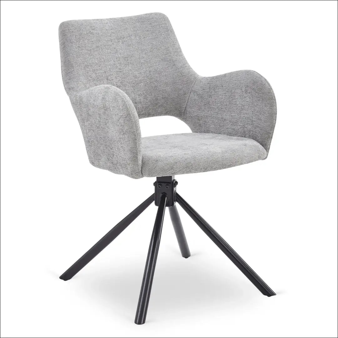 Kėdė su buklė audinio audiniu pilkos spalvos / kreminės TE845 - €95 Save 15% 50-100, __label:Pristatymas 5-14 d.d.,