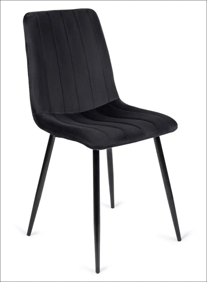 Kėdė su veliūro audiniu juodos spalvos TE010 - €33 Save 15% 25-50, __label:Pristatymas 5-14 d.d., elite, Krzesła,