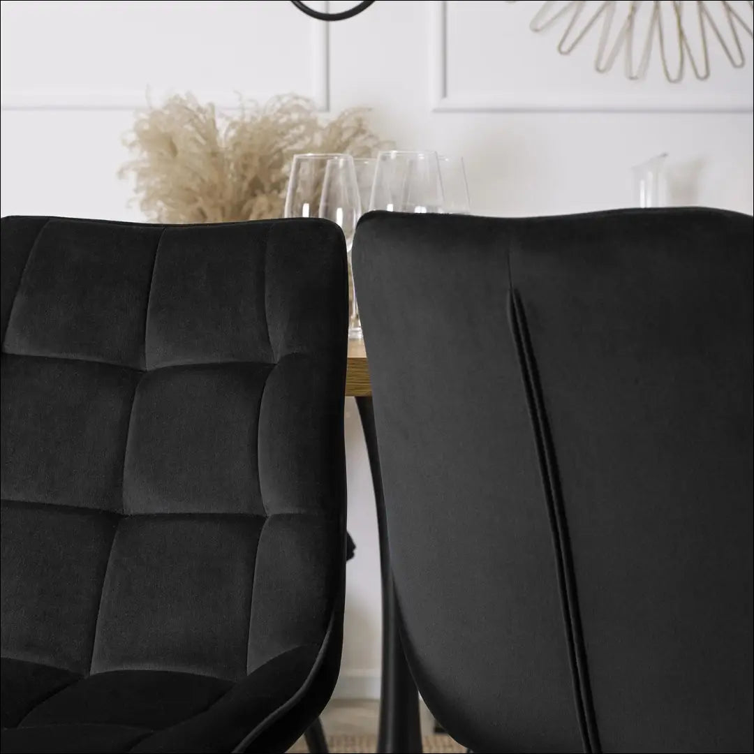 Kėdė su veliūro audiniu juodos spalvos TE012 - €42 Save 15% 25-50, __label:Pristatymas 5-14 d.d., elite, spalva-juoda,
