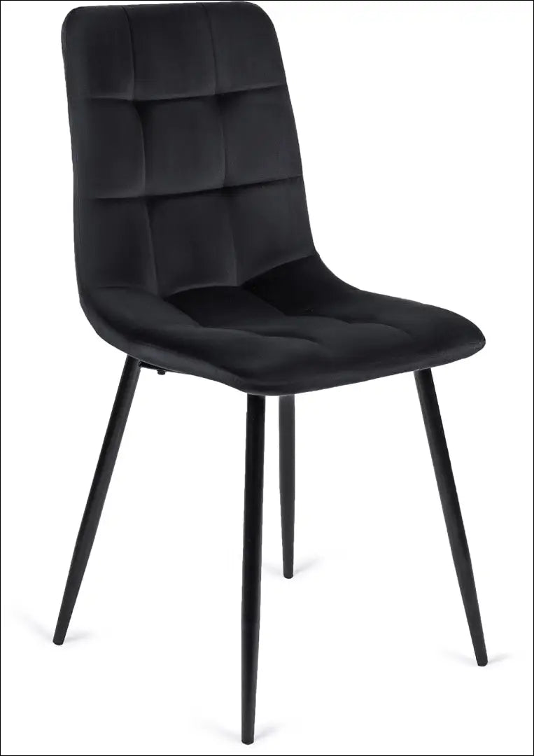 Kėdė su veliūro audiniu juodos spalvos TE014 - €35 Save 15% 25-50, __label:Pristatymas 5-14 d.d., elite, Krzesła,