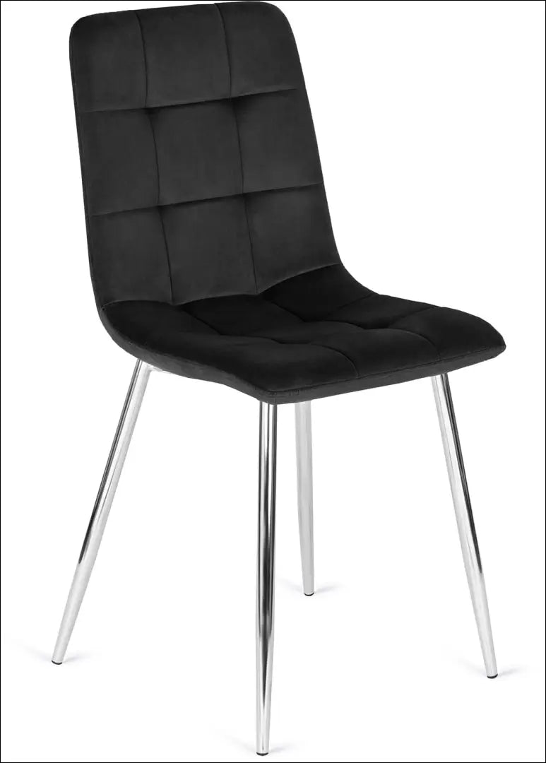 Kėdė su veliūro audiniu juodos spalvos TE123 - €30 Save 15% 25-50, __label:Pristatymas 5-14 d.d., elite, Krzesła,