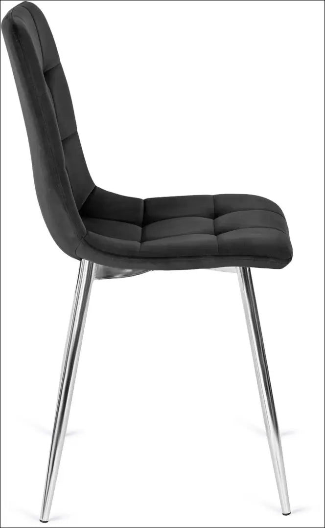 Kėdė su veliūro audiniu juodos spalvos TE123 - €30 Save 15% 25-50, __label:Pristatymas 5-14 d.d., elite, Krzesła,