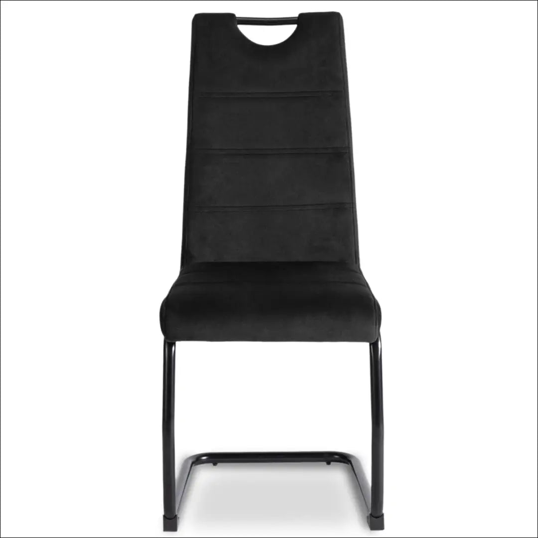 Kėdė su veliūro audiniu juodos spalvos TE450 - €54 Save 15% 50-100, __label:Pristatymas 5-14 d.d., elite, Krzesła,
