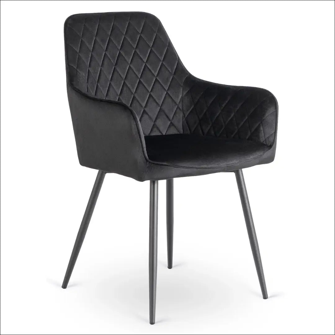Kėdė su veliūro audiniu juodos spalvos TE900 - €54 Save 15% 50-100, __label:Pristatymas 5-14 d.d., elite, Krzesła,