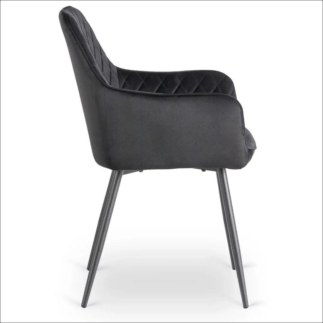 Kėdė su veliūro audiniu juodos spalvos TE900 - €54 Save 15% 50-100, __label:Pristatymas 5-14 d.d., elite, Krzesła,