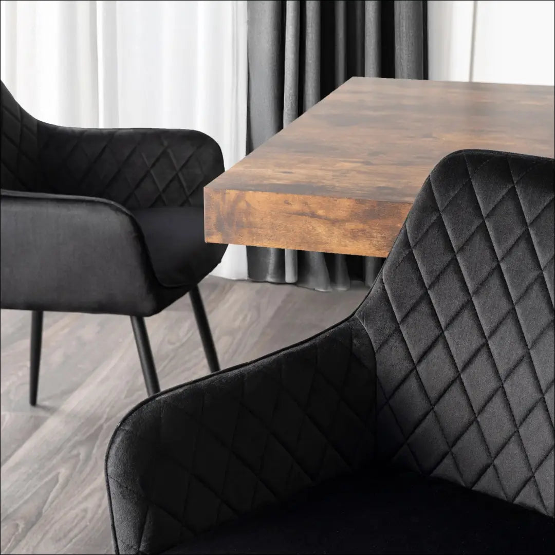 Kėdė su veliūro audiniu juodos spalvos TE900 - €54 Save 15% 50-100, __label:Pristatymas 5-14 d.d., elite, Krzesła,