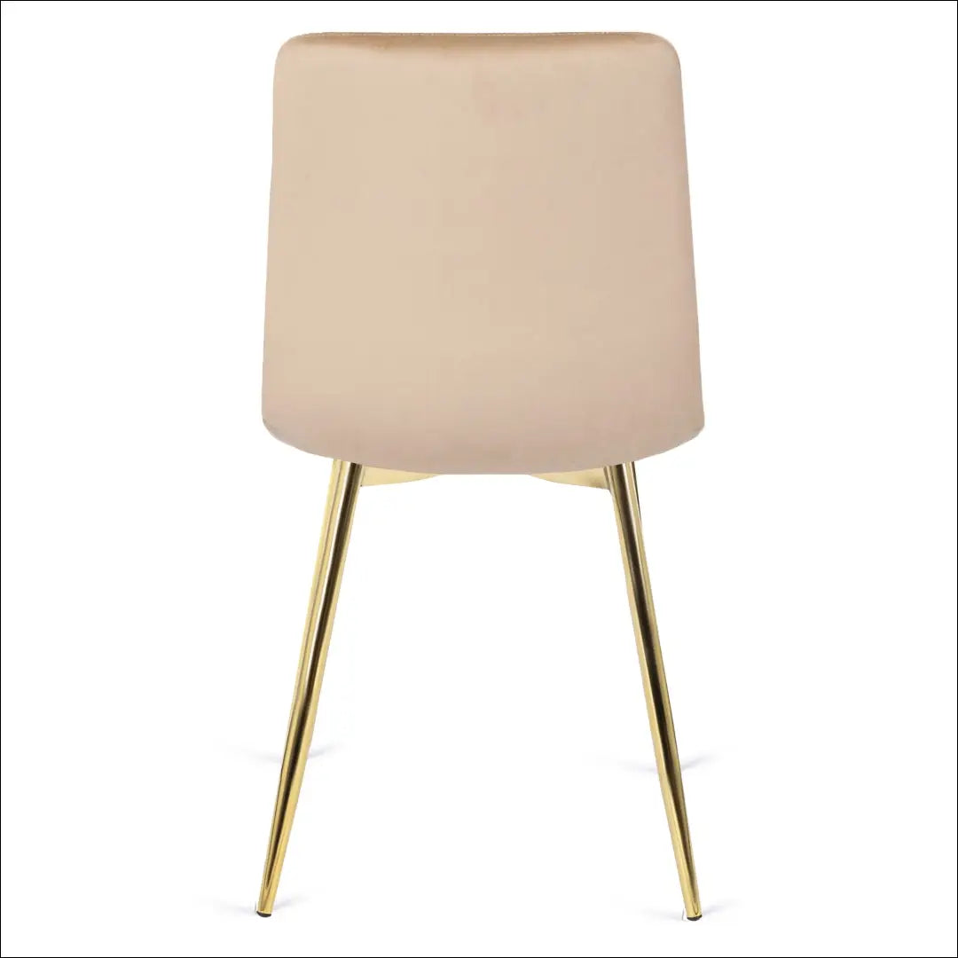 Kėdė su veliūro audiniu kreminės spalvos TE133 - €43 Save 15% 25-50, __label:Pristatymas 5-14 d.d., elite, Krzesła,
