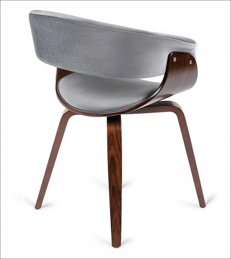 Kėdė su veliūro audiniu pilkos spalvos / riešuto TE008 - €145 Save 15% 100-200, __label:Pristatymas 5-14 d.d., elite,