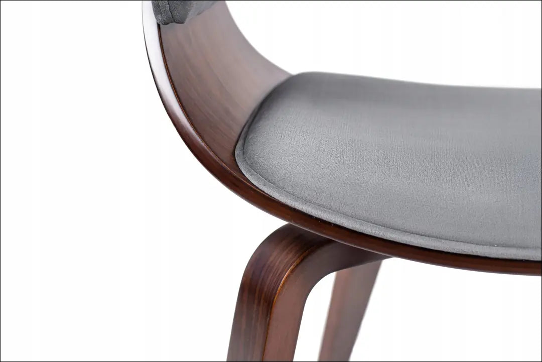 Kėdė su veliūro audiniu pilkos spalvos / riešuto TE008 - €145 Save 15% 100-200, __label:Pristatymas 5-14 d.d., elite,