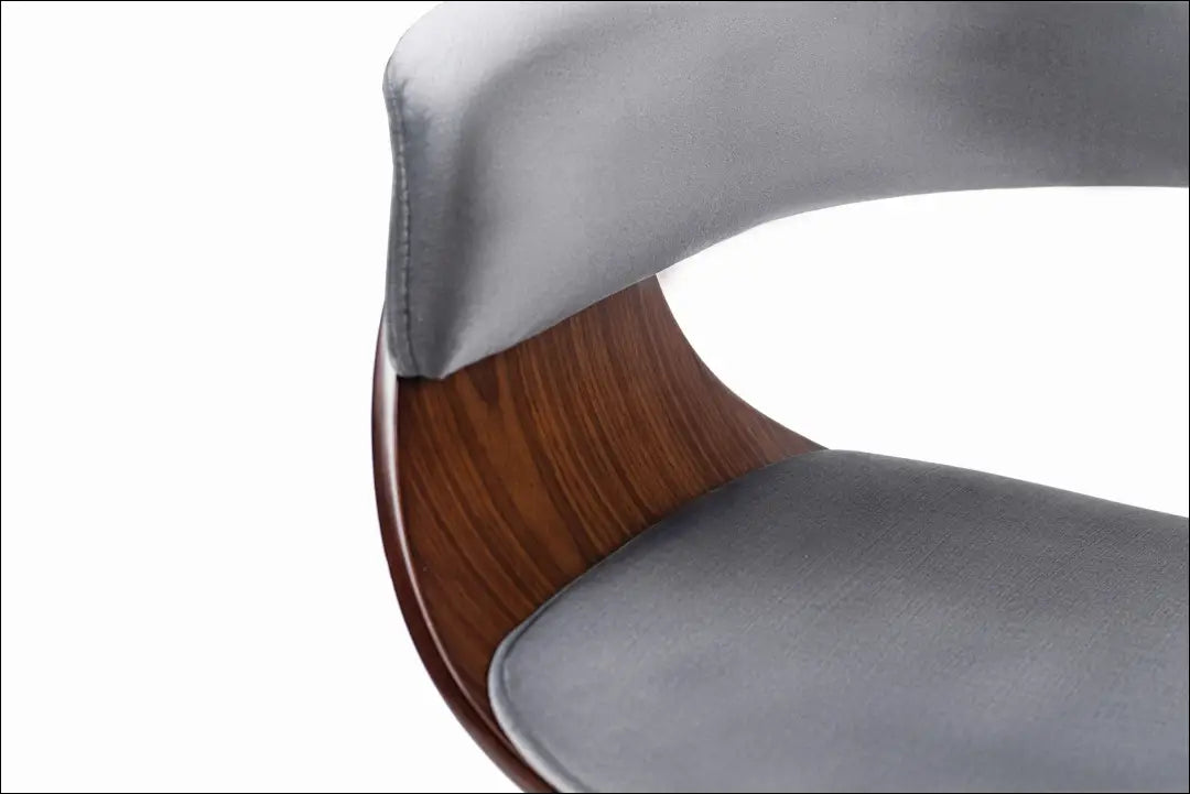 Kėdė su veliūro audiniu pilkos spalvos / riešuto TE008 - €145 Save 15% 100-200, __label:Pristatymas 5-14 d.d., elite,