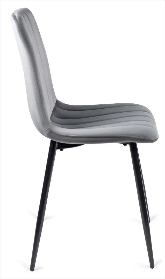 Kėdė su veliūro audiniu pilkos spalvos TE009 - €33 Save 15% 25-50, __label:Pristatymas 5-14 d.d., elite, Krzesła,