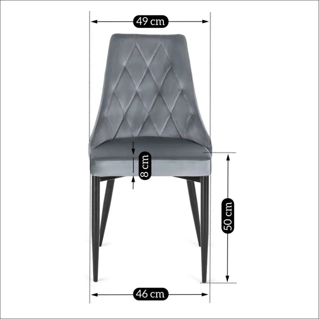 Kėdė su veliūro audiniu pilkos spalvos TE030 - €49 Save 15% 25-50, __label:Pristatymas 5-14 d.d., elite, Krzesła,
