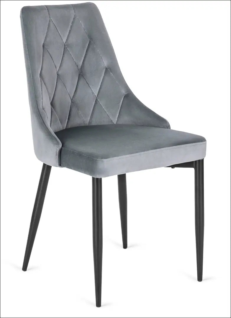 Kėdė su veliūro audiniu pilkos spalvos TE030 - €49 Save 15% 25-50, __label:Pristatymas 5-14 d.d., elite, Krzesła,