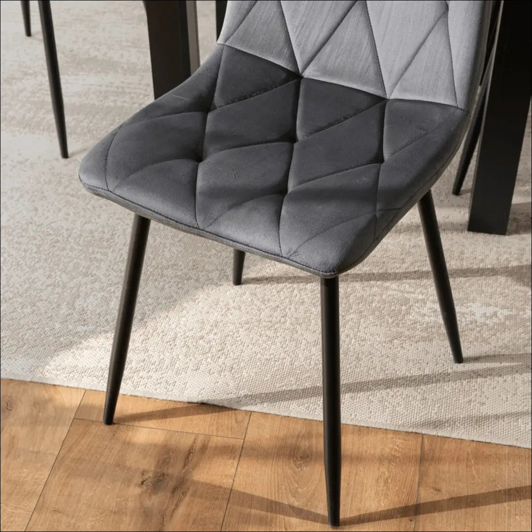 Kėdė su veliūro audiniu pilkos spalvos TE031 - €35 Save 15% 25-50, __label:Pristatymas 5-14 d.d., elite, Krzesła,