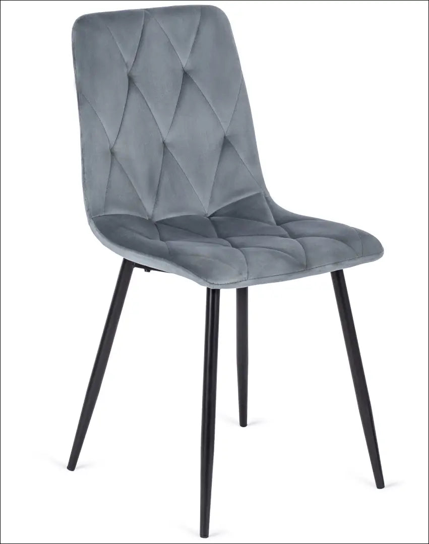 Kėdė su veliūro audiniu pilkos spalvos TE031 - €35 Save 15% 25-50, __label:Pristatymas 5-14 d.d., elite, Krzesła,