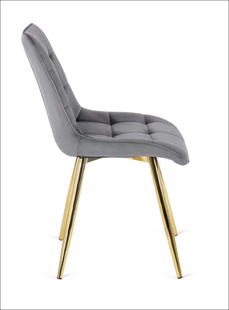Kėdė su veliūro audiniu pilkos spalvos TE051 - €50 Save 15% 50-100, __label:Pristatymas 5-14 d.d., elite, Krzesła,