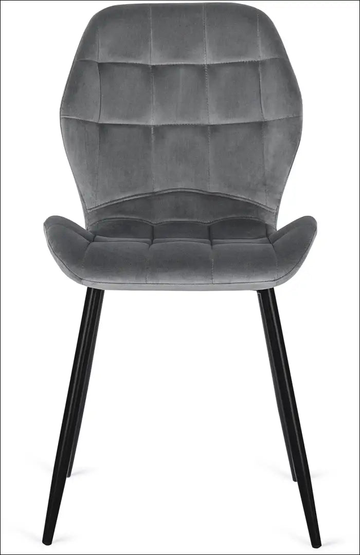Kėdė su veliūro audiniu pilkos spalvos TE067 - €46 Save 15% 25-50, __label:Pristatymas 5-14 d.d., elite, spalva-pilka,