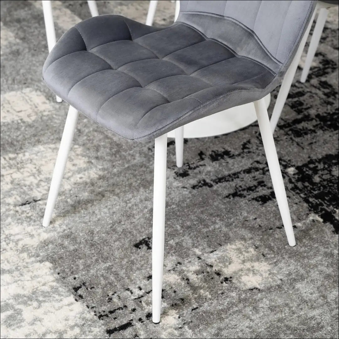 Kėdė su veliūro audiniu pilkos spalvos TE254 - €47 Save 15% 25-50, __label:Pristatymas 5-14 d.d., elite, spalva-pilka,