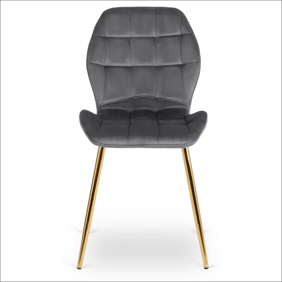 Kėdė su veliūro audiniu pilkos spalvos TE357 - €51 Save 15% 50-100, __label:Pristatymas 5-14 d.d., elite, spalva-pilka,