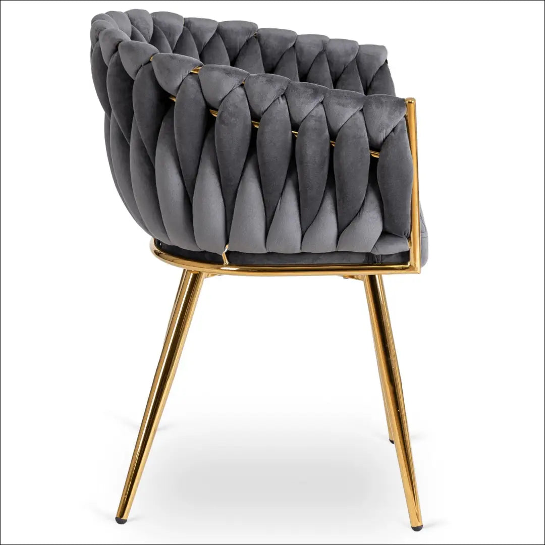 Kėdė su veliūro audiniu pilkos spalvos TE388 - €109 Save 15% 100-200, __label:Pristatymas 5-14 d.d., elite, Krzesła,