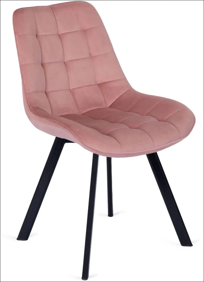 Kėdė su veliūro audiniu rožinės spalvos TE107 - €52 Save 15% 50-100, __label:Pristatymas 5-14 d.d., elite, Krzesła,
