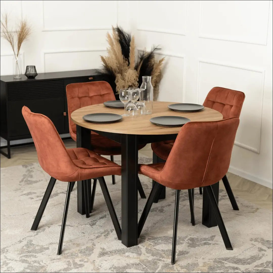 Kėdė su veliūro audiniu rudos spalvos TE420 - €52 Save 15% 50-100, __label:Pristatymas 5-14 d.d., elite, Krzesła,