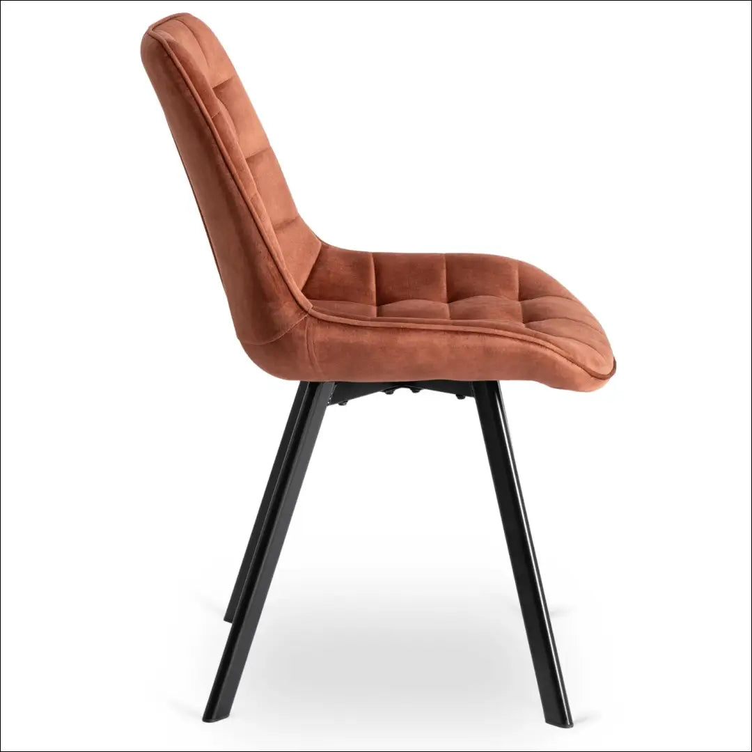 Kėdė su veliūro audiniu rudos spalvos TE420 - €52 Save 15% 50-100, __label:Pristatymas 5-14 d.d., elite, Krzesła,