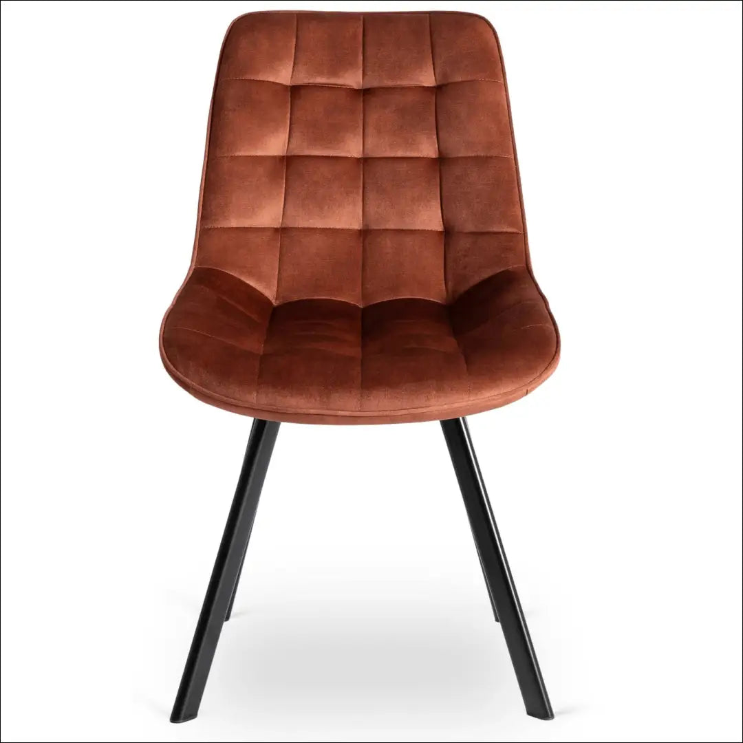 Kėdė su veliūro audiniu rudos spalvos TE420 - €52 Save 15% 50-100, __label:Pristatymas 5-14 d.d., elite, Krzesła,