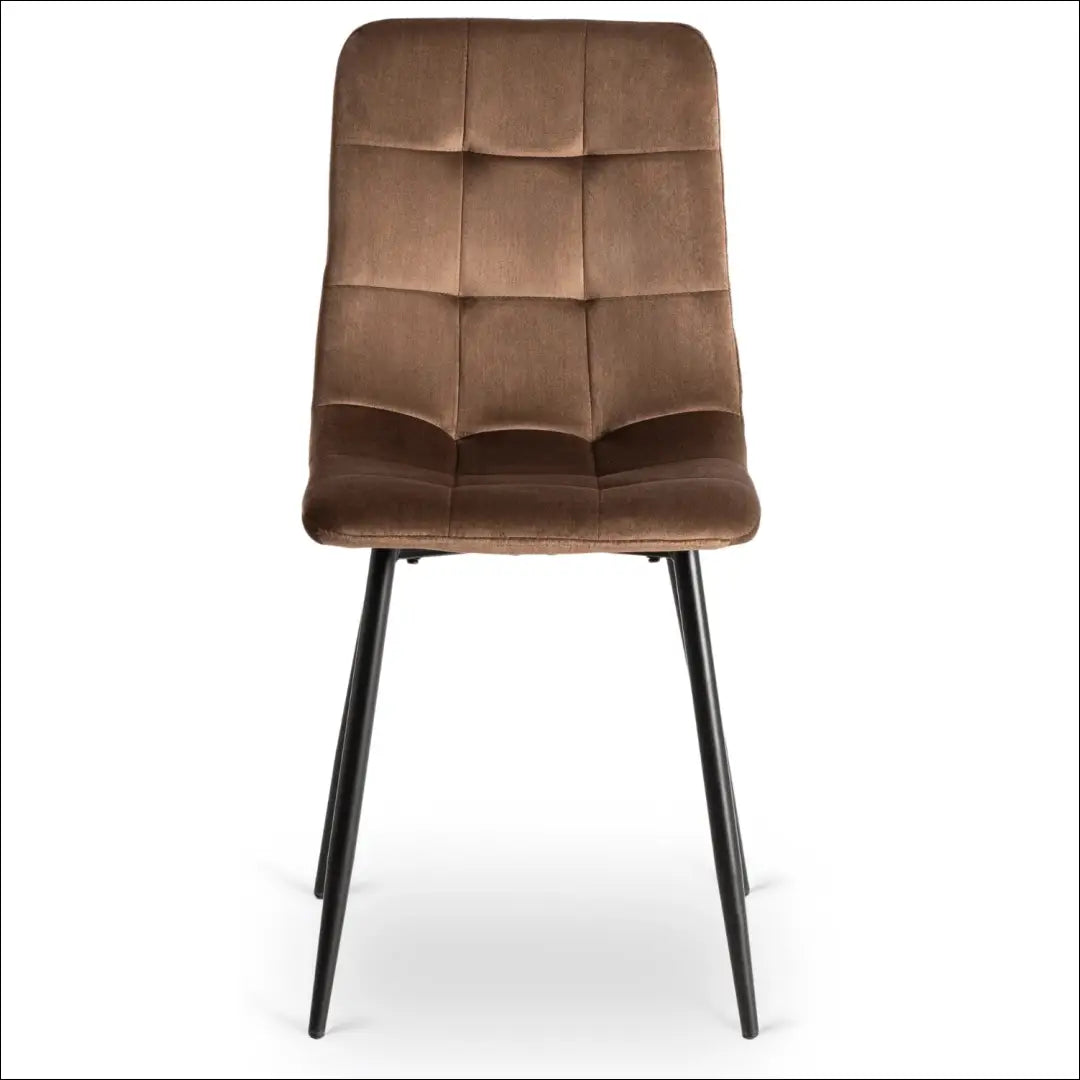 Kėdė su veliūro audiniu rudos spalvos TE421 - €35 Save 15% 25-50, __label:Pristatymas 5-14 d.d., elite, Krzesła,