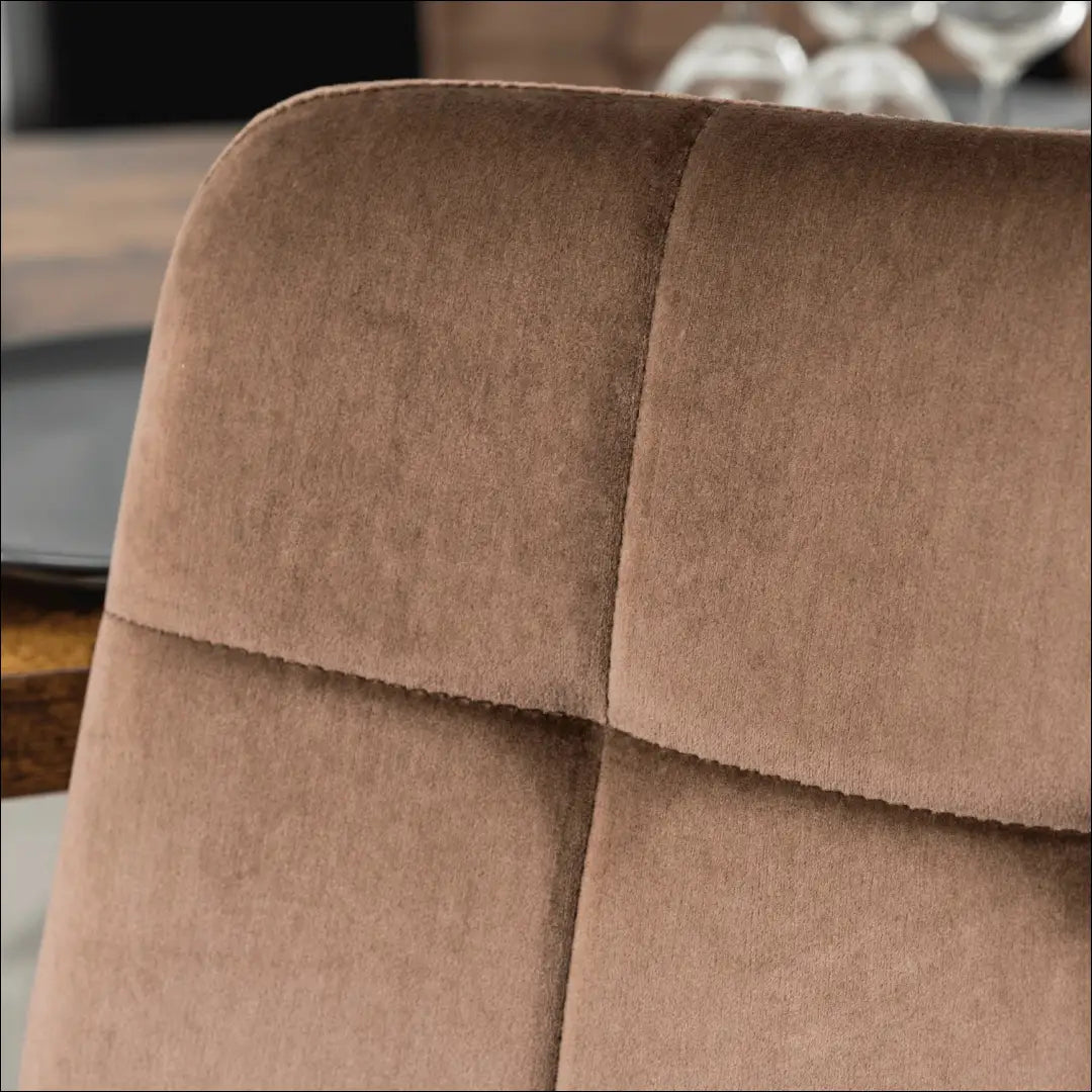 Kėdė su veliūro audiniu rudos spalvos TE421 - €35 Save 15% 25-50, __label:Pristatymas 5-14 d.d., elite, Krzesła,
