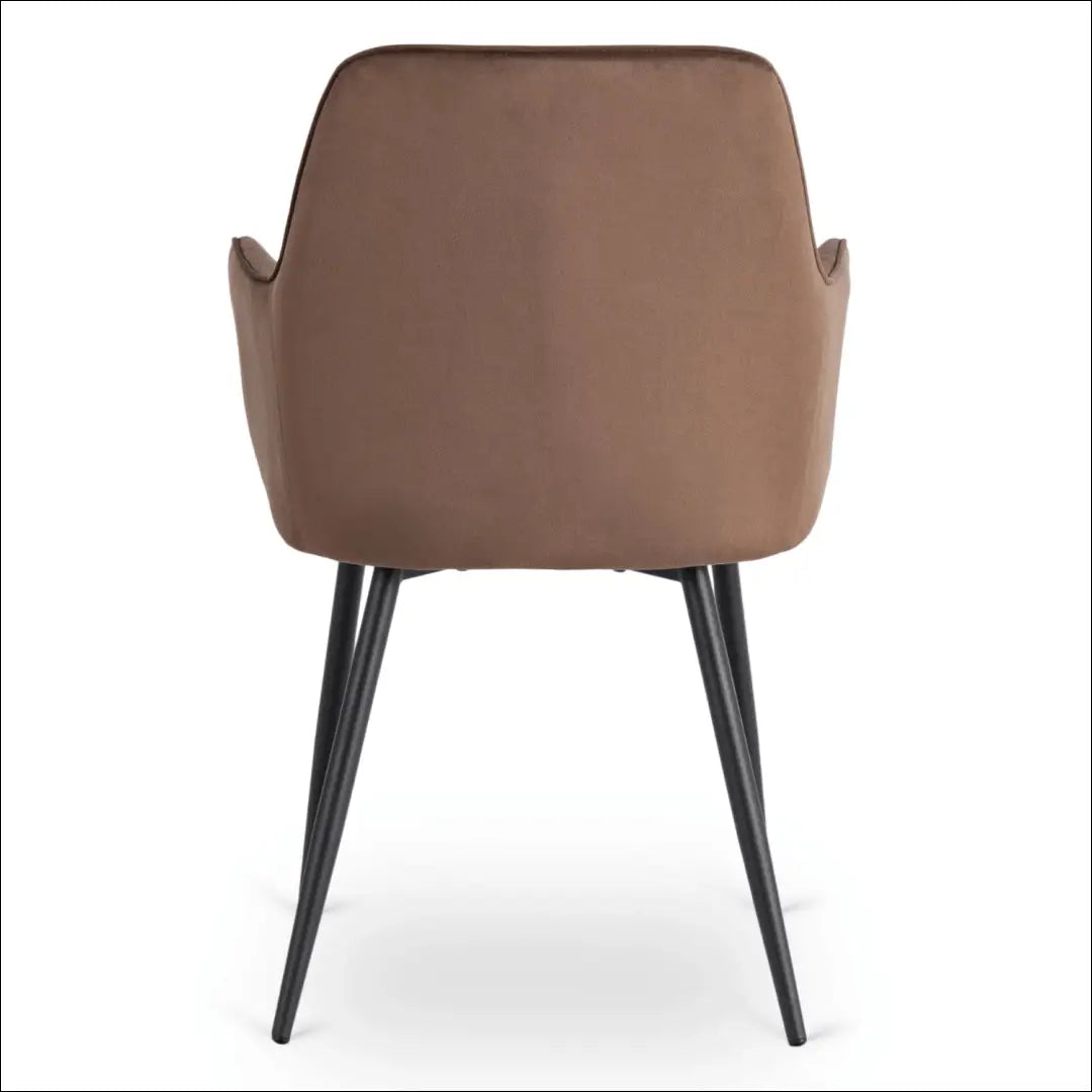 Kėdė su veliūro audiniu rudos spalvos TE899 - €54 Save 15% 50-100, __label:Pristatymas 5-14 d.d., elite, Krzesła,