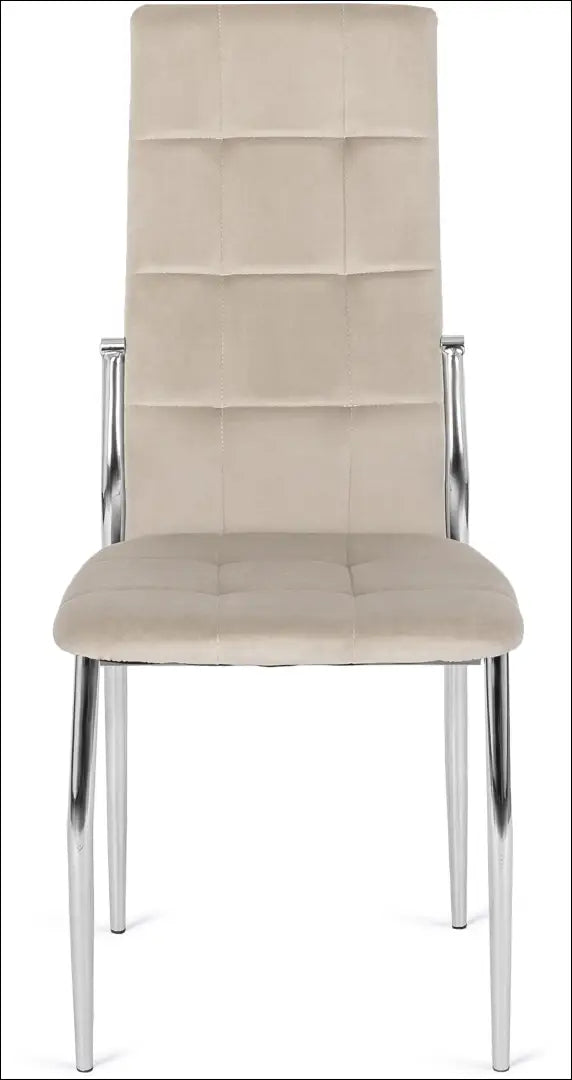 Kėdė su veliūro audiniu smėlio spalvos TE039 - €43 Save 15% 25-50, __label:Pristatymas 5-14 d.d., elite, Krzesła,