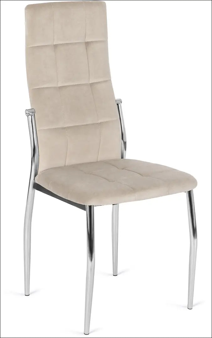Kėdė su veliūro audiniu smėlio spalvos TE039 - €43 Save 15% 25-50, __label:Pristatymas 5-14 d.d., elite, Krzesła,