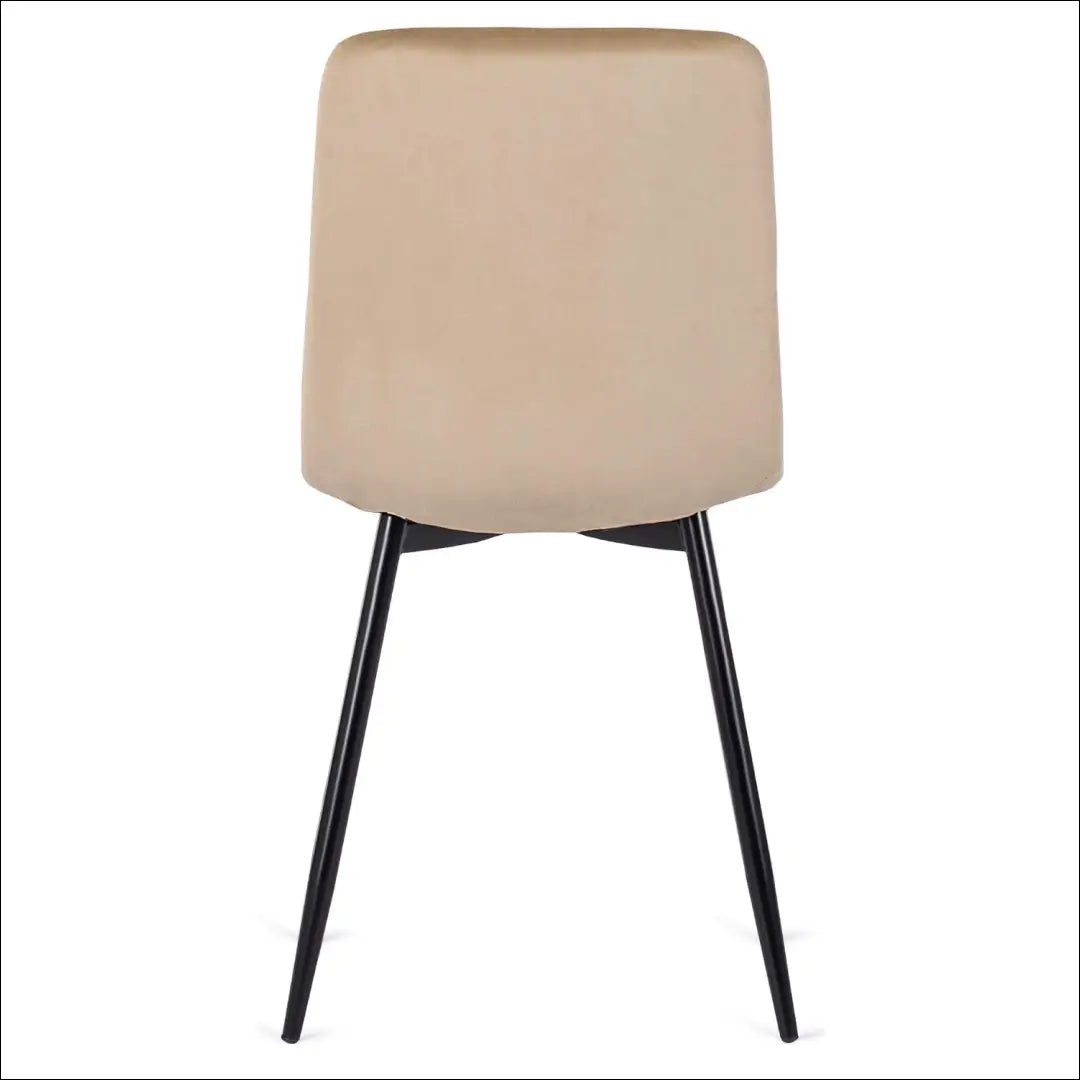 Kėdė su veliūro audiniu smėlio spalvos TE055 - €39 Save 20% 25-50, __label:Pristatymas 5-14 d.d., elite, Krzesła,