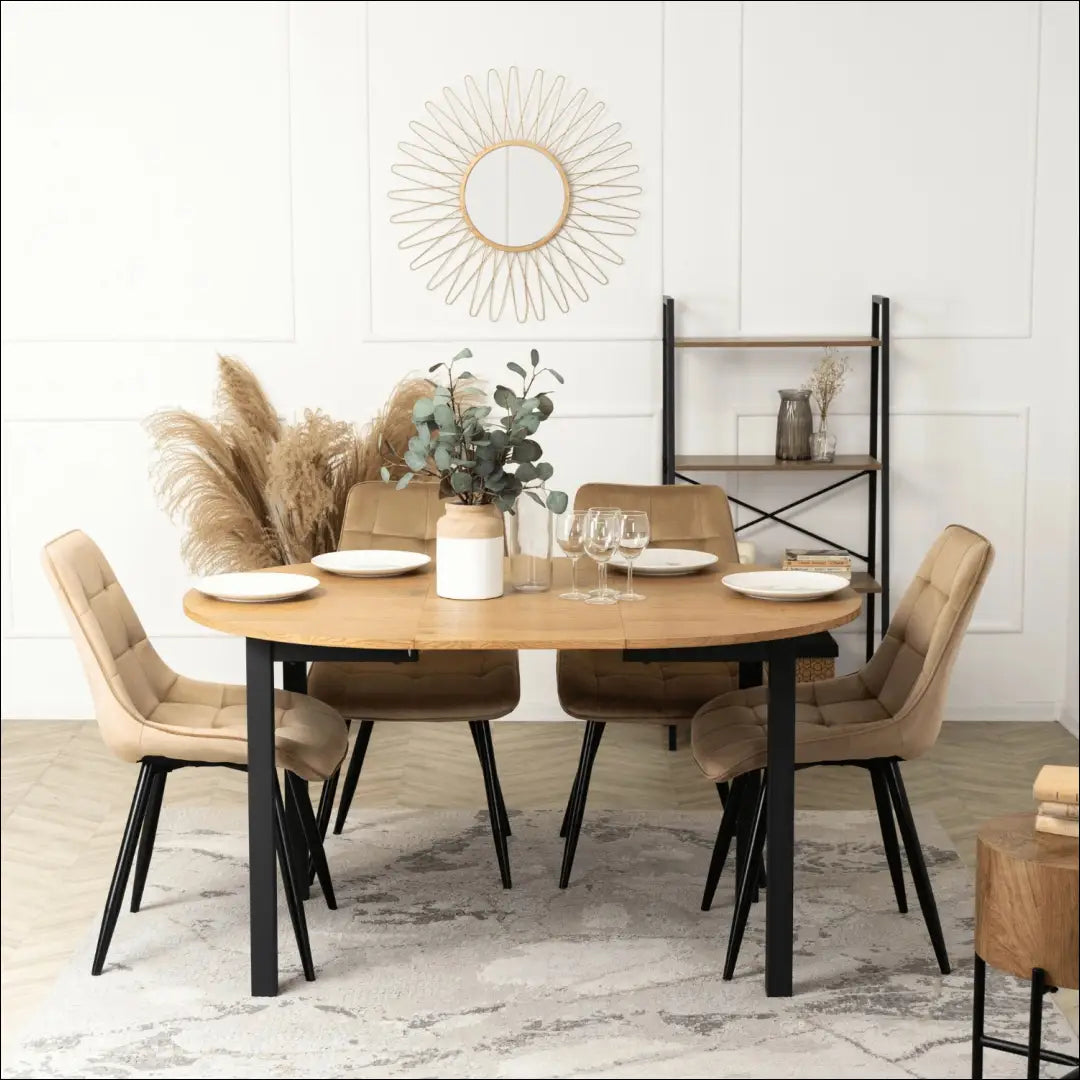 Kėdė su veliūro audiniu smėlio spalvos TE057 - €42 Save 15% 25-50, __label:Pristatymas 5-14 d.d., elite, spalva-smelio,