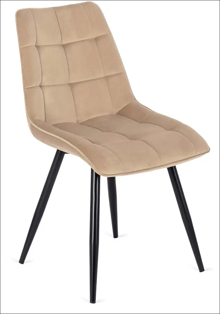 Kėdė su veliūro audiniu smėlio spalvos TE057 - €42 Save 15% 25-50, __label:Pristatymas 5-14 d.d., elite, spalva-smelio,
