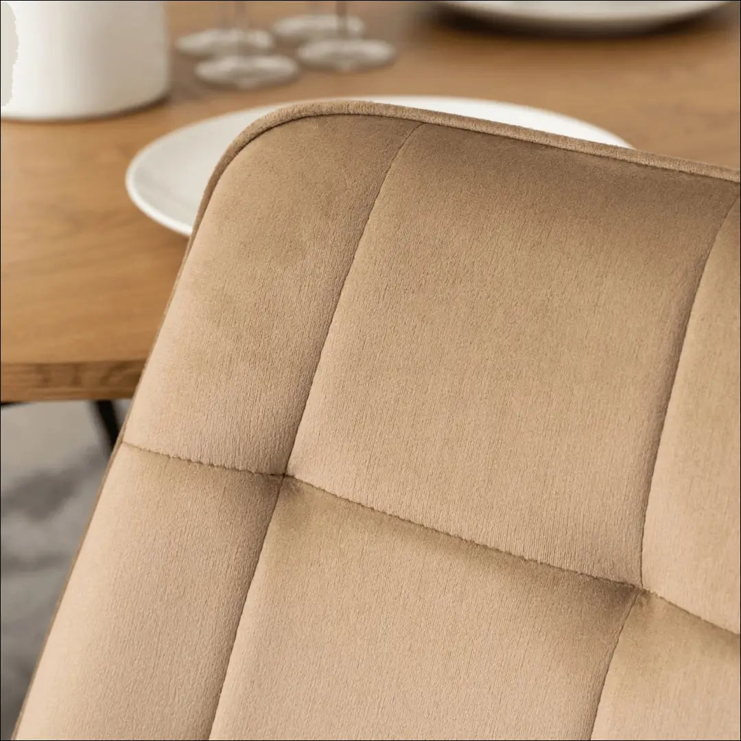 Kėdė su veliūro audiniu smėlio spalvos TE057 - €42 Save 15% 25-50, __label:Pristatymas 5-14 d.d., elite, spalva-smelio,